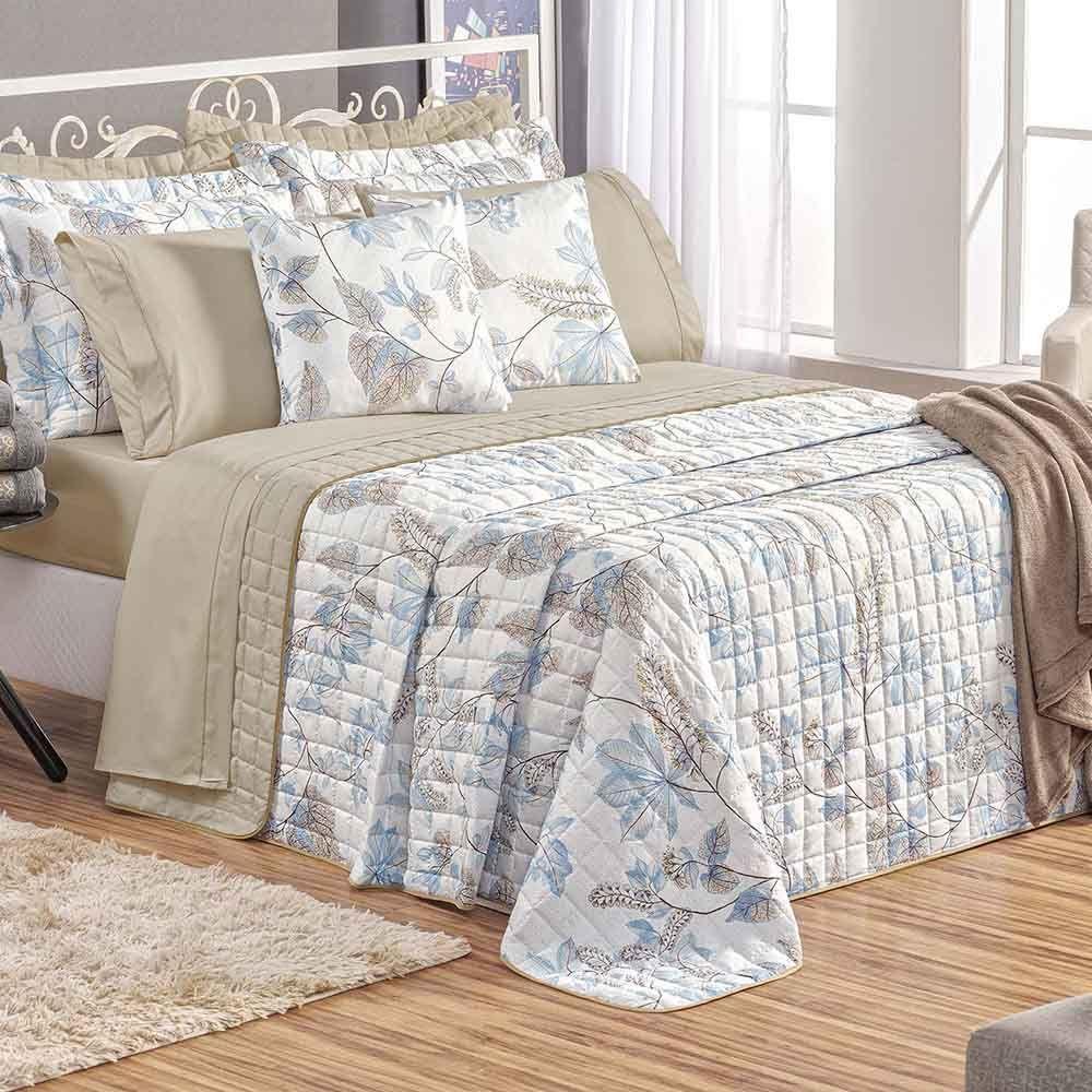 Kit Cobre Leito Colcha Tunes King 3 Peças Estampado 180 Fios Lince 100% Poliéster - 1