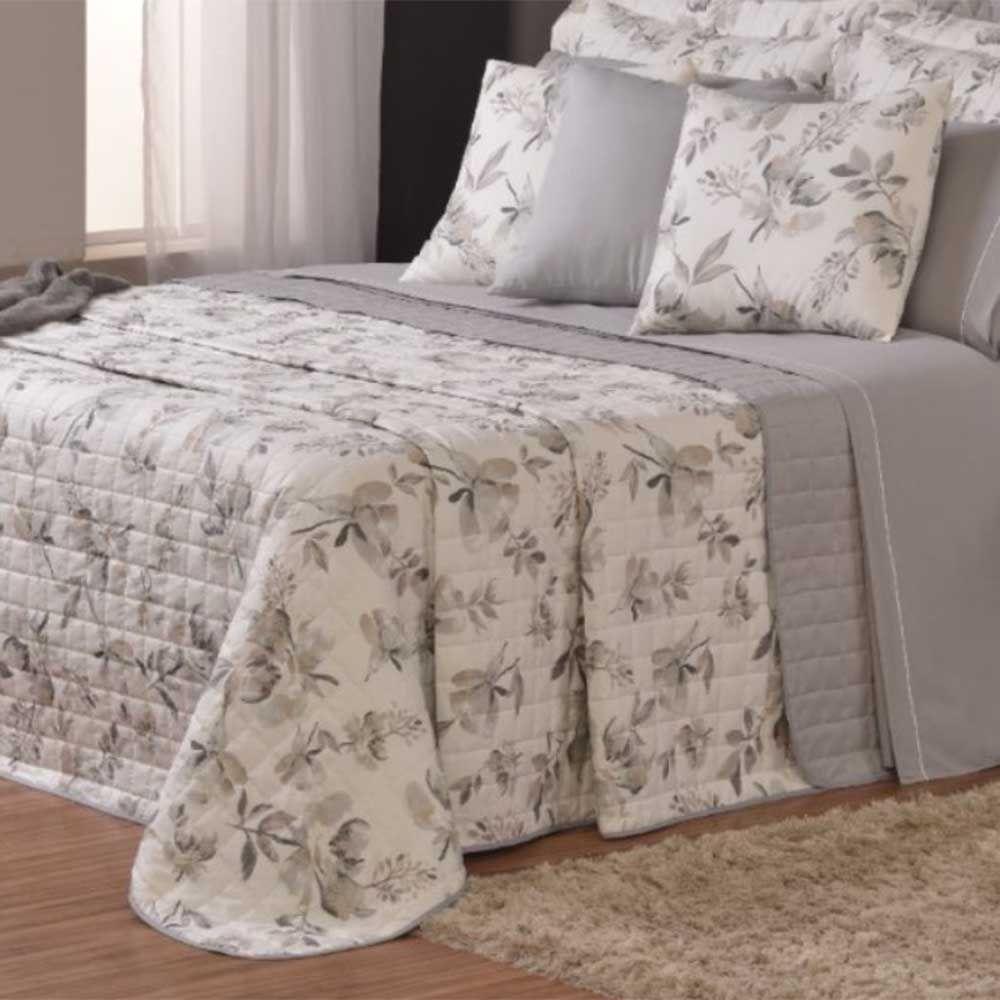 Kit Cobre Leito Colcha Tunes Queen 3 Peças Estampado 180 Fios Capri 100% Poliéster - 1