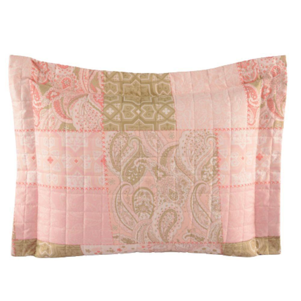 Kit Cobre Leito Colcha Tunes Queen 3 Peças Estampado 180 Fios Loire 100% Poliéster - 3