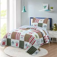 Kit Cobre Leito Colcha Magic Solteiro Infantil 2 Peças Microfibra 180 Fios Bola Patchwork 100% Poliéster - 1