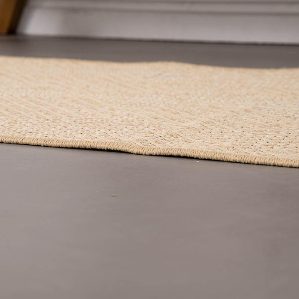 Tapete Passadeira Sisal 3,00m X 66cm Base Antiderrapante Para Corredor Cozinha Quarto Sala Clean - 4