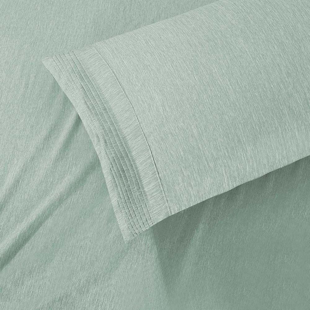 Jogo De Lençol Eudora Casal 4 Peças Micropercal 300 Fios Toque Algodão Verde 100% Poliéster - 3