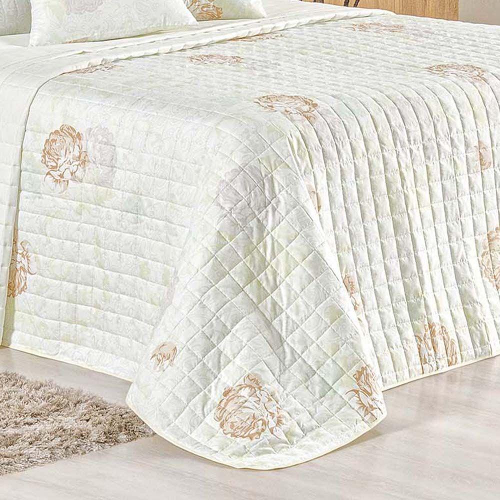 Kit Cobre Leito Colcha Tunes King 3 Peças Estampado 180 Fios Garden 100% Poliéster - 2