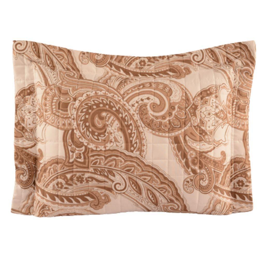 Kit Cobre Leito Colcha Tunes Queen 3 Peças Estampado 180 Fios Malaga 100% Poliéster - 3