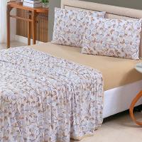 Jogo De Lençol Luar Casal 4 Peças Malha 100% Algodão Estampado Mostarda Cotton - 3