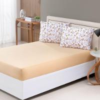 Jogo De Lençol Luar Queen 3 Peças Malha 100% Algodão Estampado Mostarda Cotton - 4