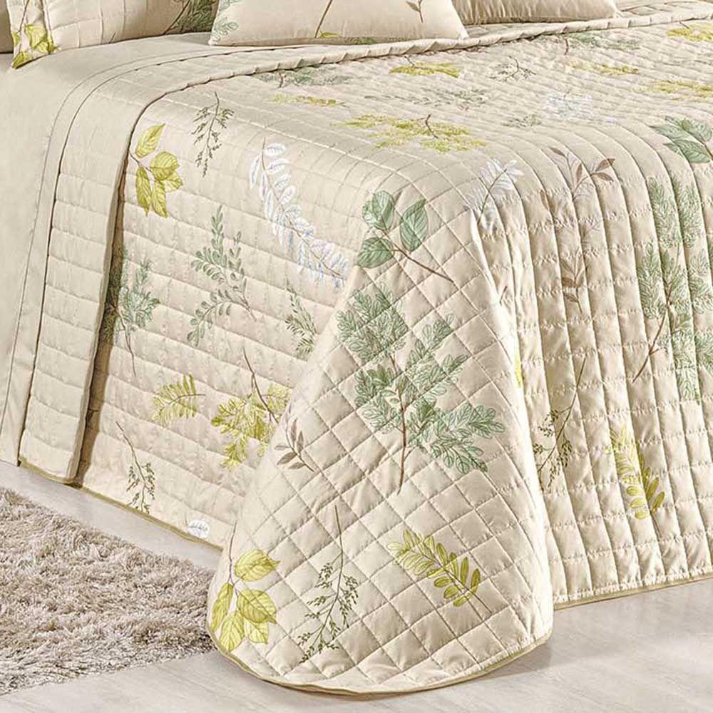 Kit Cobre Leito Colcha Tunes Queen 3 Peças Estampado 180 Fios Natives 100% Poliéster - 2