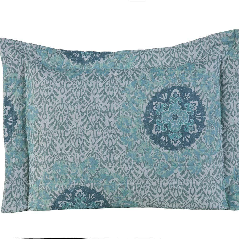 Kit Cobre Leito Colcha Tunes King 3 Peças Estampado 180 Fios Lotus 100% Poliéster - 3