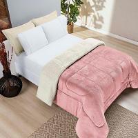 Coberdrom Diamond Casal King Sherpa Com Manta Flannel 01 Peça Rosa 100% Poliéster - 2