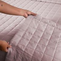 Kit Cobre Leito Colcha Dual Casal 3 Peças Matelado Dupla Face Liso Rose 100% Poliéster - 3