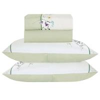 Jogo De Lençol Summer Queen 4 Peças Micropercal 300 Fios Estampado Floral Verde Lavanda 100% Poliéster - 3