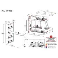 Treliche Com Colchões Inclusos 1 Porta E Escrivaninha Multimóveis Mp4365 Branco - 7