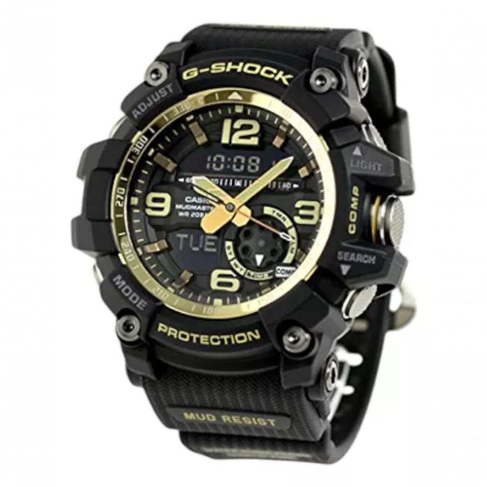 Relógio Esporte Estilo Army Com Mostrador Fundo Dourado - 2