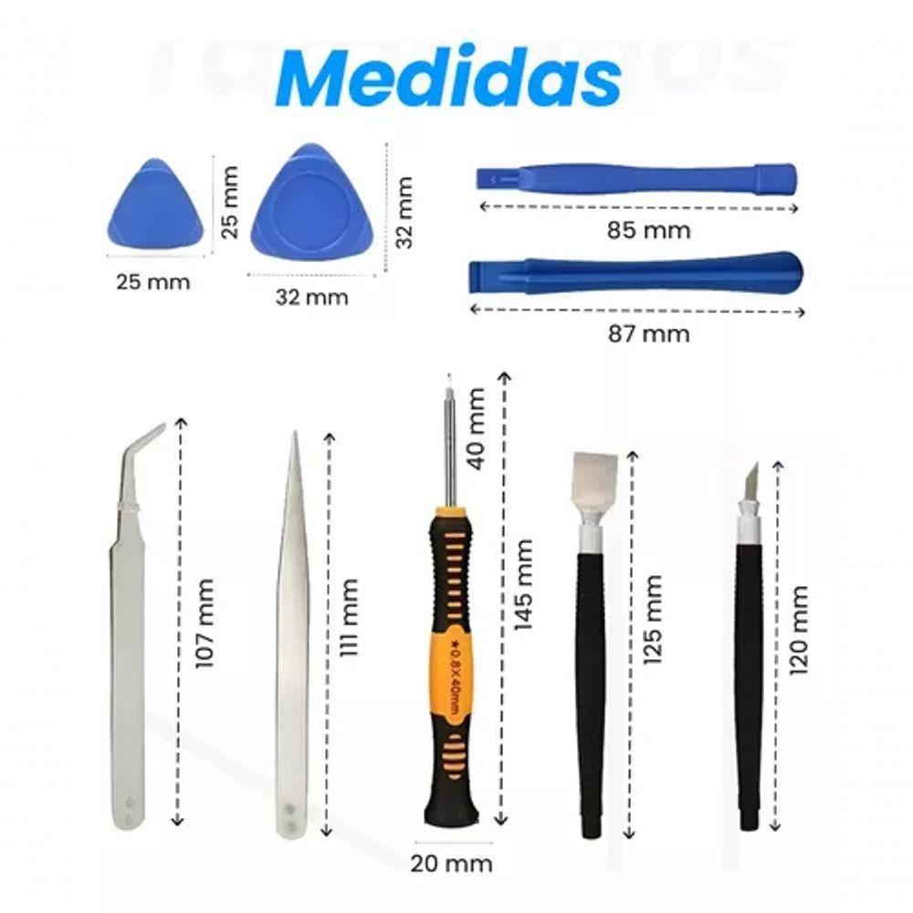 Kit Chaves 16 Peças Para Celular Iphone Android Notebook - 2