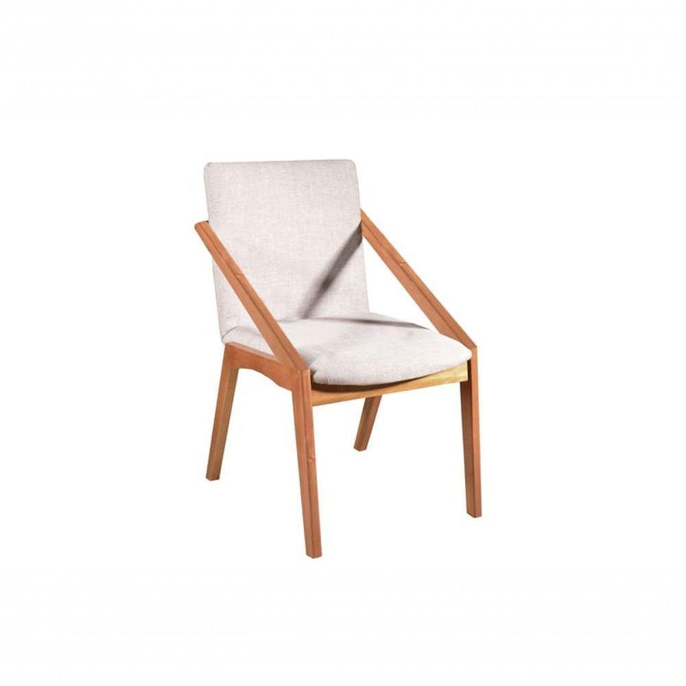 Sala De Jantar Moderna Madeira Maciça 6 Cadeiras 2,0x1,0m - Pérola - Harmonia Salas - 3