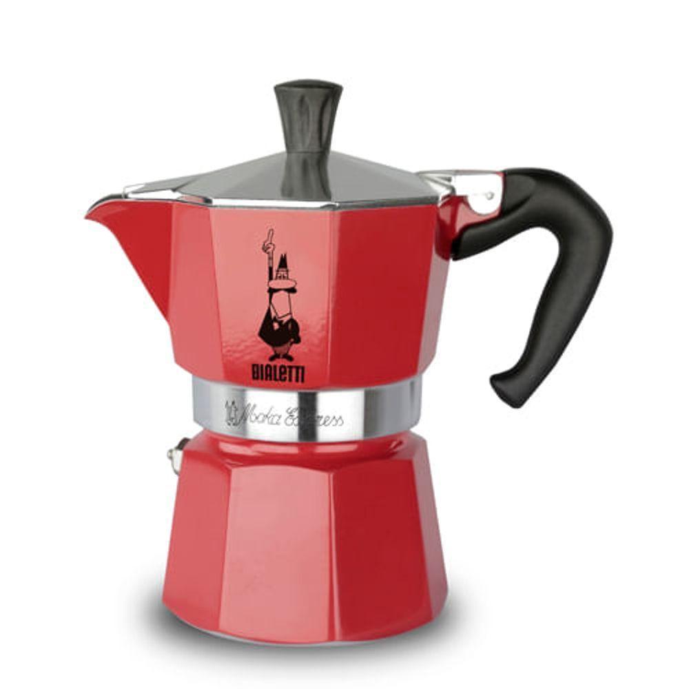 Cafeteira Bialetti Moka Express Vermelha 6 Xícaras - 300 Ml 10010126 - 2