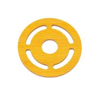 Jogo Com 4 Porta Copos Circle Mdf 10 Cm Mimo Style Asa22279r - 1