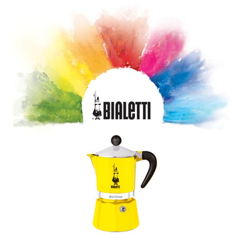 Cafeteira Bialetti Rainbow Amarela 3 Xícaras - 150 Ml 10030123 - 2