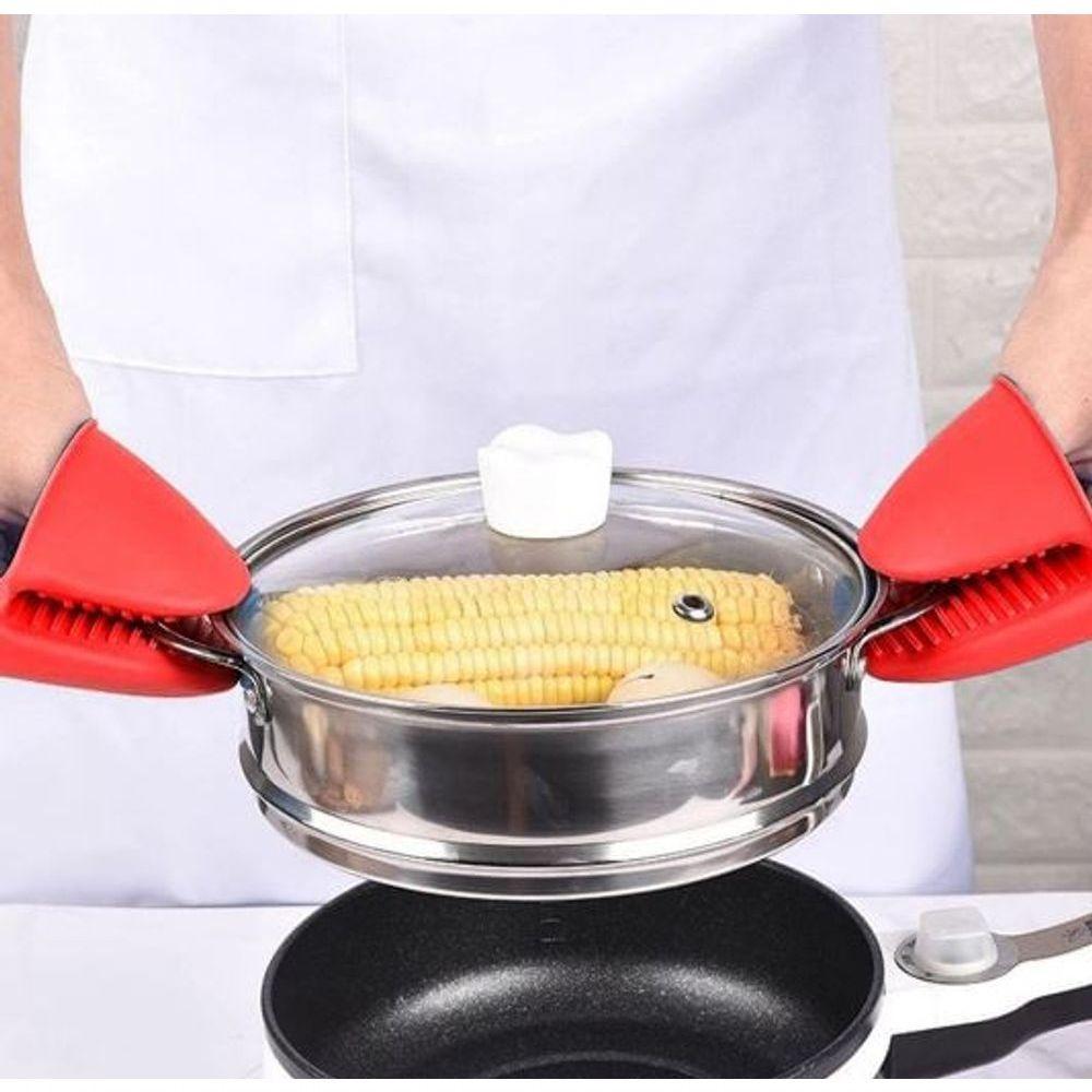 Bico Térmico De Silicone Vermelho Com 2 Unidades 11 Cm - Mimo Style - Sn916 - 3