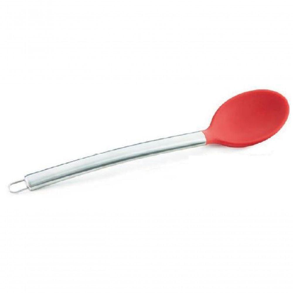 Colher Para Arroz De Silicone Vermelho Com Cabo Em Inox 34 Cm - Mimo Style - Asa1301 - 1