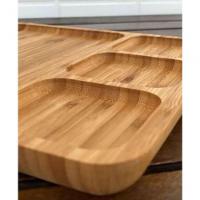 Petisqueira Retangular Com Divisões Ecokitchen Bambu 25 Cm - Mimo Style - Bm20392 - 3