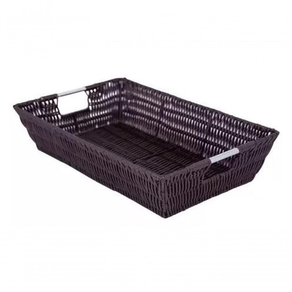 Cesto Retangular Com Alça Reta áfrica 36 Cm - Mimo Style - Yk9122 - 1