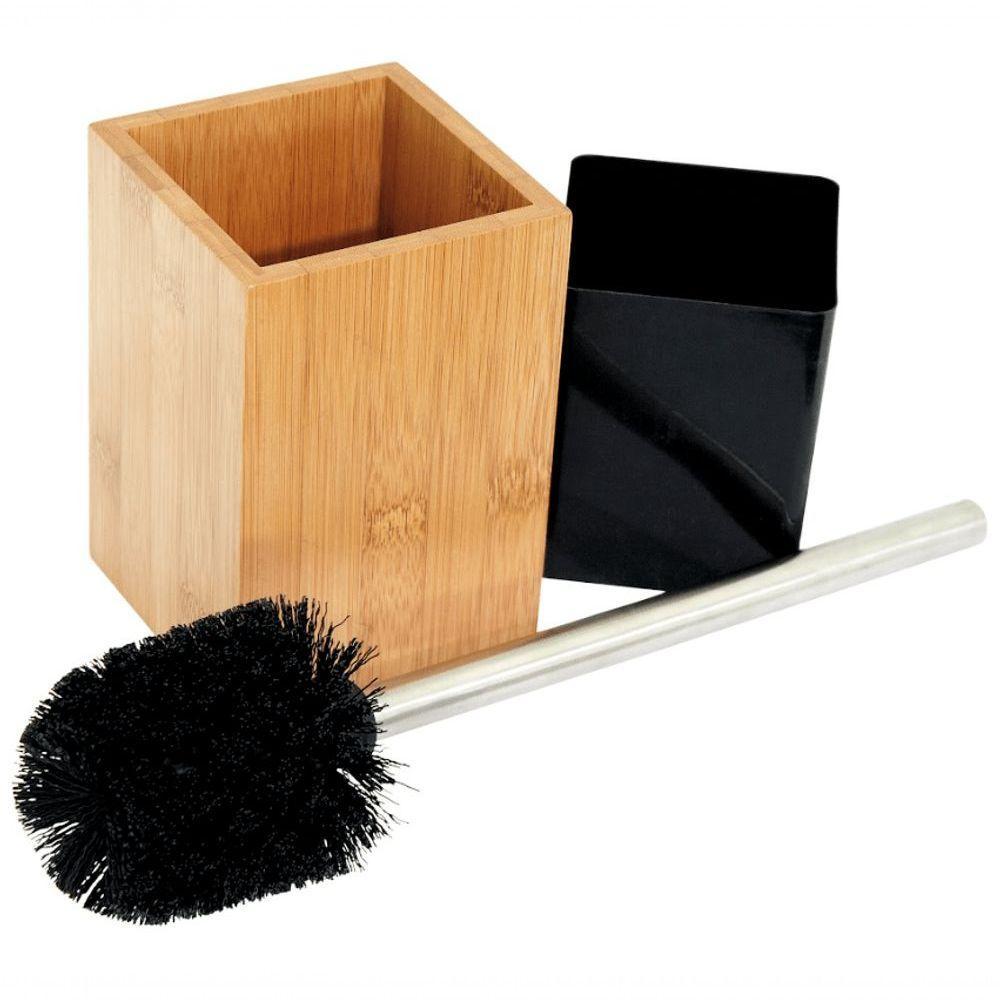 Jogo De Limpeza Para Banheiro Em Bambu 36x10 Cm - Mimo Style - Bm1506 - 1