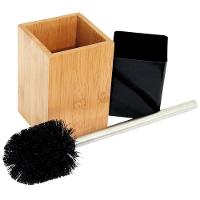 Jogo De Limpeza Para Banheiro Em Bambu 36x10 Cm - Mimo Style - Bm1506 - 1