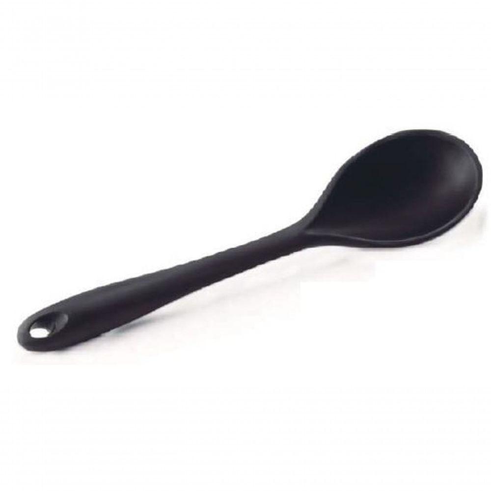 Colher Para Arroz Em Silicone Preto 27.5 Cm - Mimo Style - Sn1737p - 1