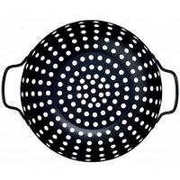 Grelha Perfurada Redonda Para Churrasqueira Em Inox Preto 34 Cm - Mimo Style - Ah20095 - 1