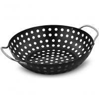 Grelha Perfurada Redonda Para Churrasqueira Em Inox Preto 34 Cm - Mimo Style - Ah20095 - 3