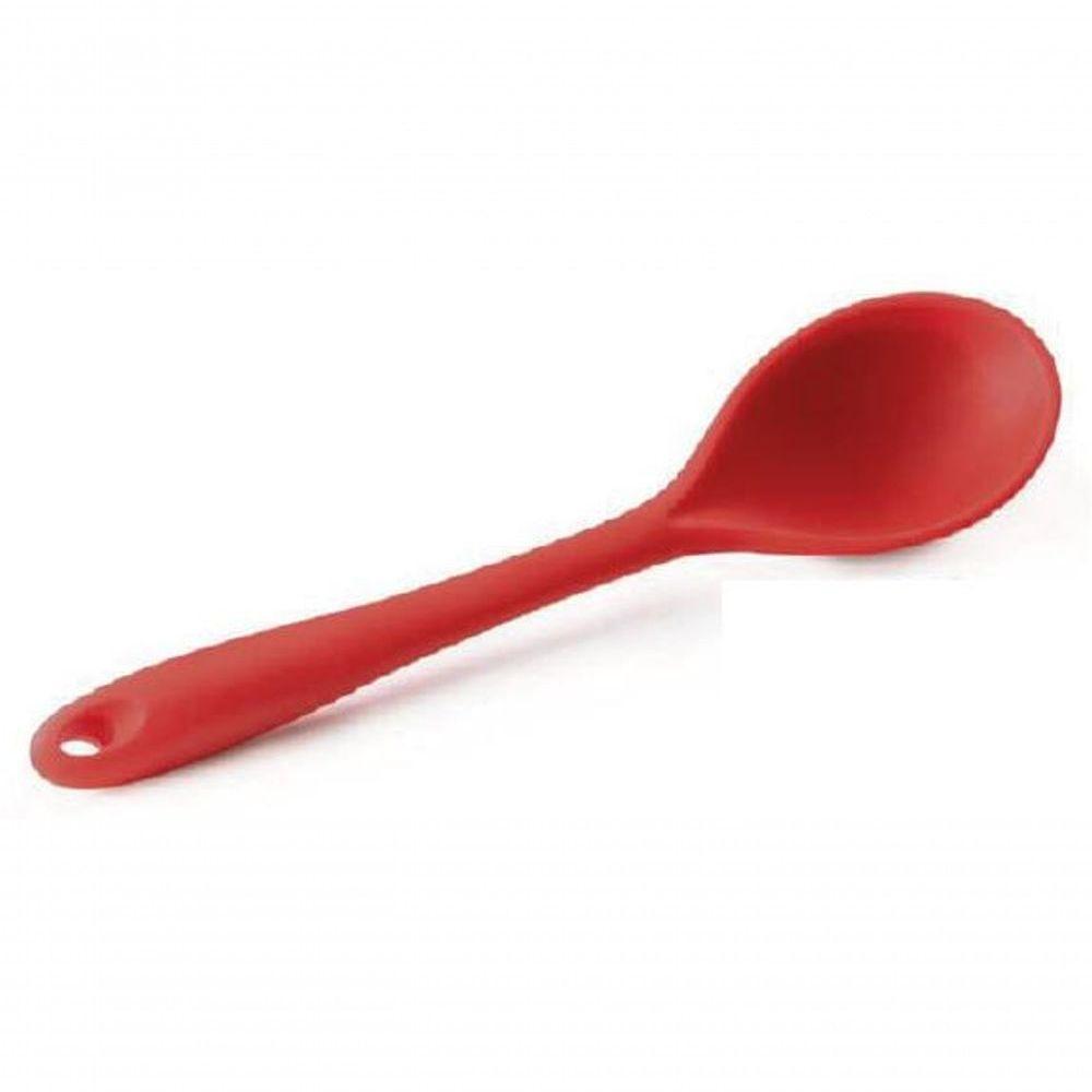 Colher Para Arroz De Silicone Vermelha 27.5 Cm - Mimo Style - Sn1737 - 1