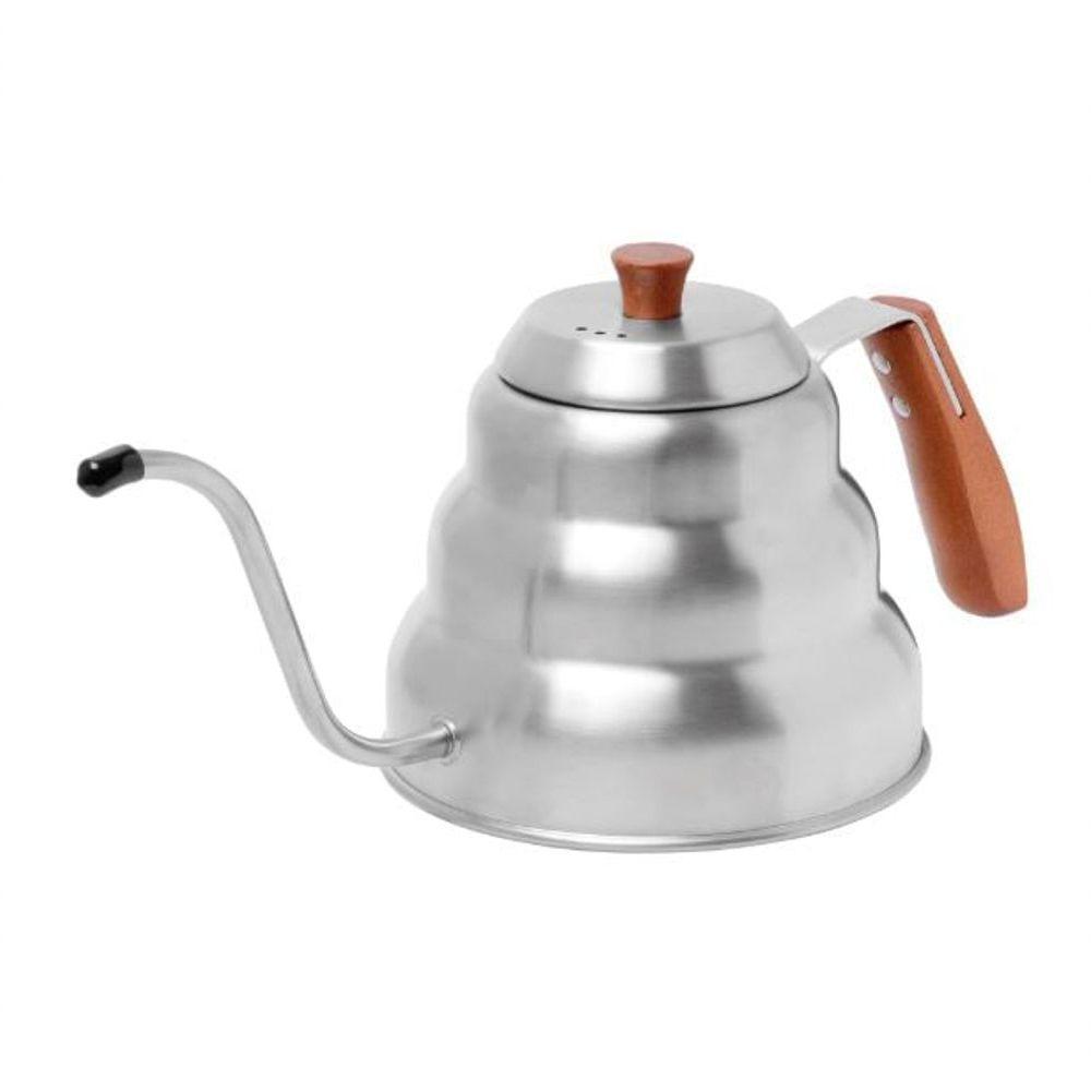 Chaleira Bico Fino Inox Cabo Madeira 1 L Mimo Style Af22015 - 1