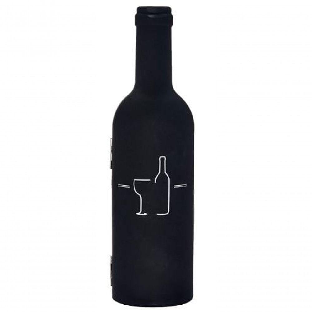 Jogo Para Vinho Em Inox Mini Garrafa Com 3 Peças 23 Cm - Mimo Style - Ac12536 - 2