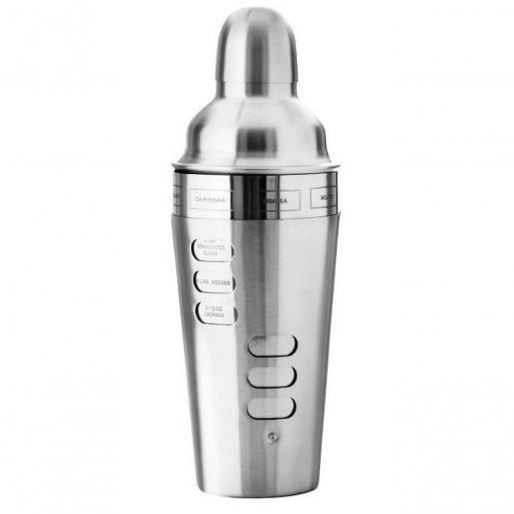 Coqueteleira Com Receita Em Inox Prata 600 Ml - Mimo Style - Ac12518 - 1