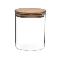 Pote Hermético Vidro Boro C- Tampa De Bambu 750ml Mimo Style - 1