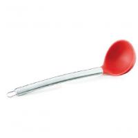 Concha De Silicone Vermelho Com Cabo Em Inox 30.5 Cm - Mimo Style - Asa1302 - 1