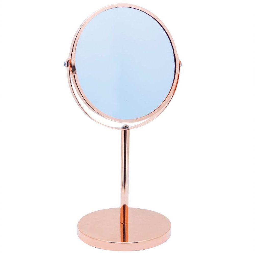 Espelho De Aumento Com Base Bronze 35x18 Cm - Mimo Style - Bh1611bz - 1