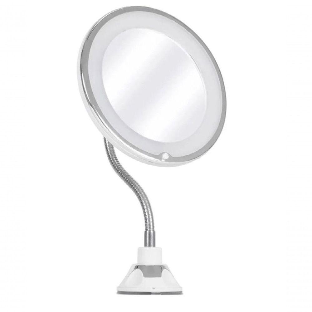 Espelho De Aumento Com Led Base Flexível 35x18 Cm - Mimo Style - Bh19285 - 1