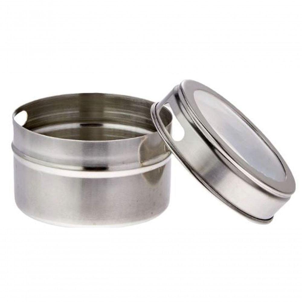 Jogo Com 6 Porta Condimentos Em Inox Com Suporte Retangular 23.5 Cm - Mimo Style - Ai1401 - 3
