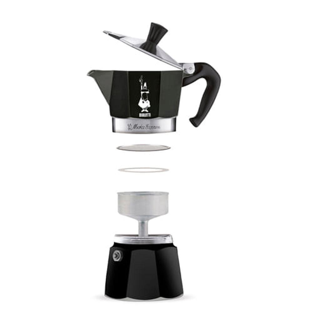 Cafeteira Bialetti Moka Express Preta 6 Xícaras - 300 Ml 10010116 - 2
