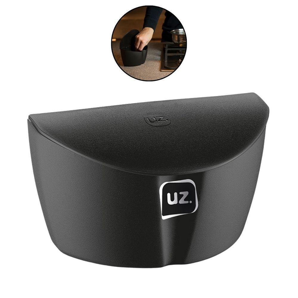 Saleiro De Cozinha Com Tampa 500 Ml Pote Sal Preto Uz - 2