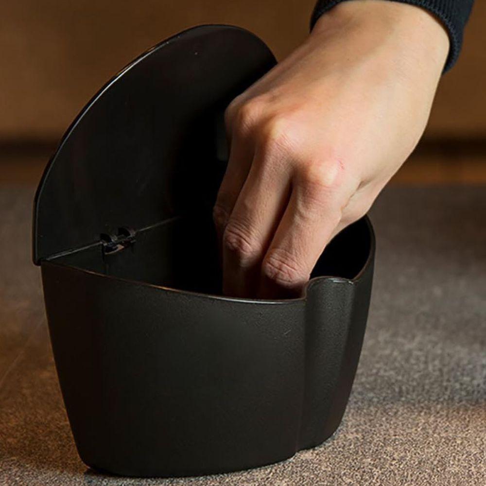 Saleiro De Cozinha Com Tampa 500 Ml Pote Sal Preto Uz - 6