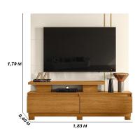 Estante Home Theater Para Tvs Até 75 Polegadas New Apolo - Cinamomo-off White - 2