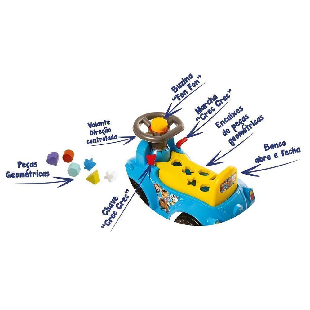 Carrinho Andador Interativo Ketokinha Divertido E Educativo Dog Azul - 2