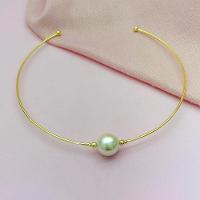 Colar Aro Com Perola No Centro Banhada A Ouro 18k - 2