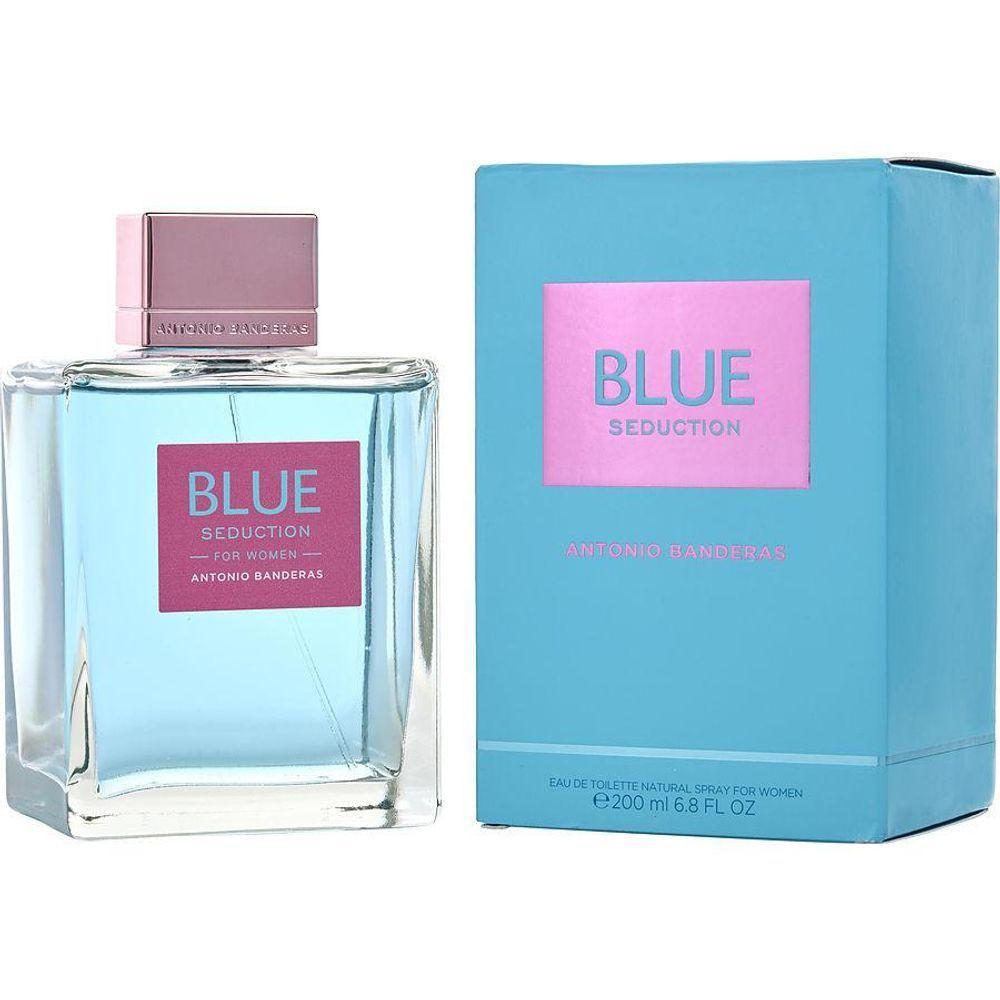 Perfume Feminino Antonio Banderas Blue Seduction Edt Spray 200 Ml (nova Embalagem) - 1