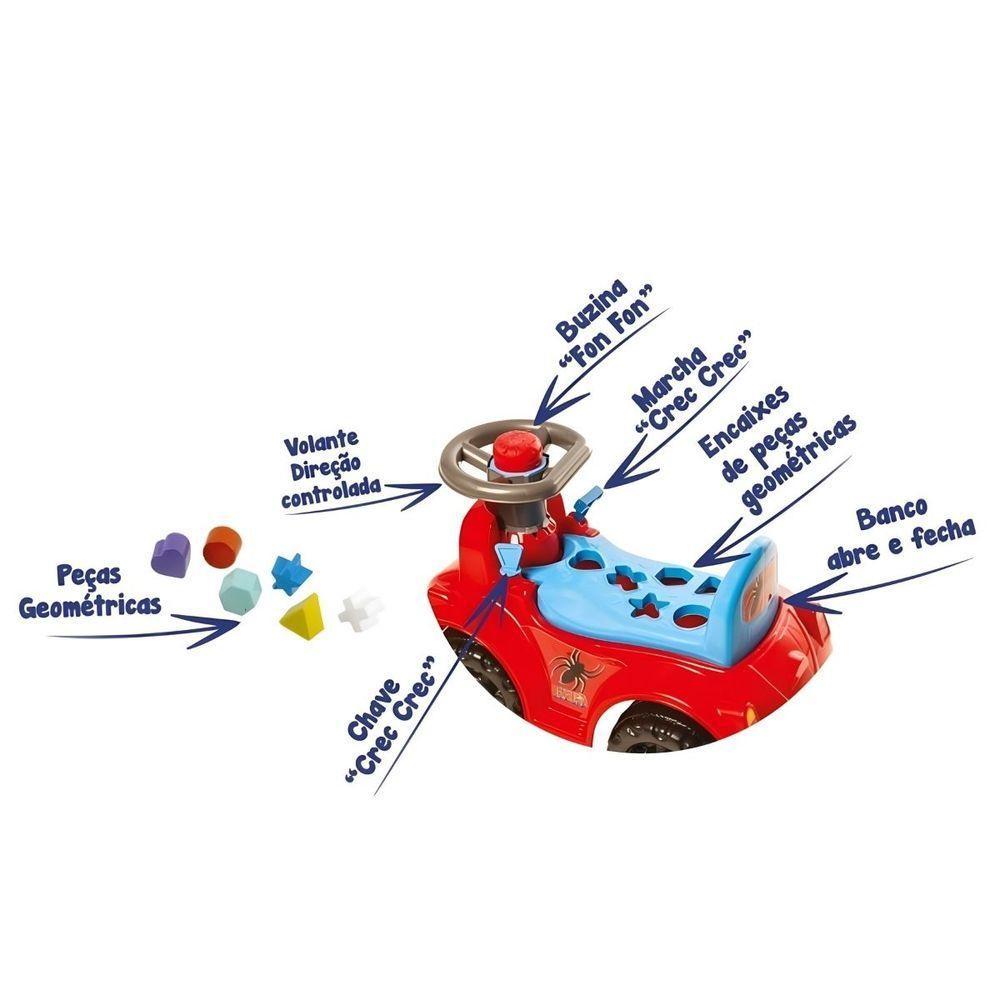 Carrinho Andador Interativo Ketokinha Divertido E Educativo Aranha - 6