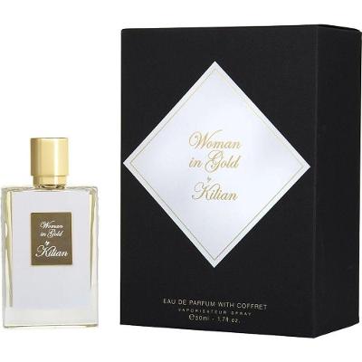 Perfume Feminino Kilian Woman In Gold Edp Spray Recarregável 50 Ml&clutch