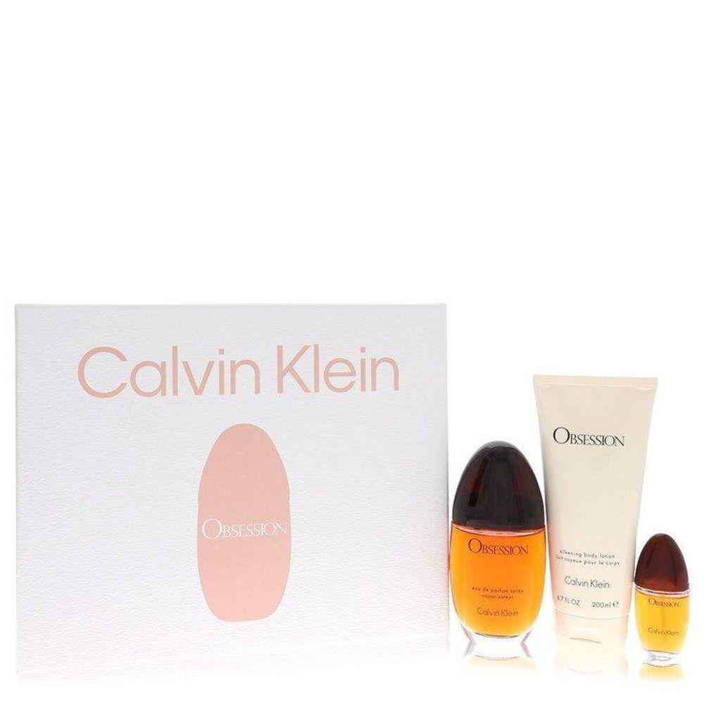 Perfume Feminino Obsession Calvin Klein Kit Presente 100 Ml Edp+200 Ml Loção Corporal+15 Ml Mini Edp Spray - 1